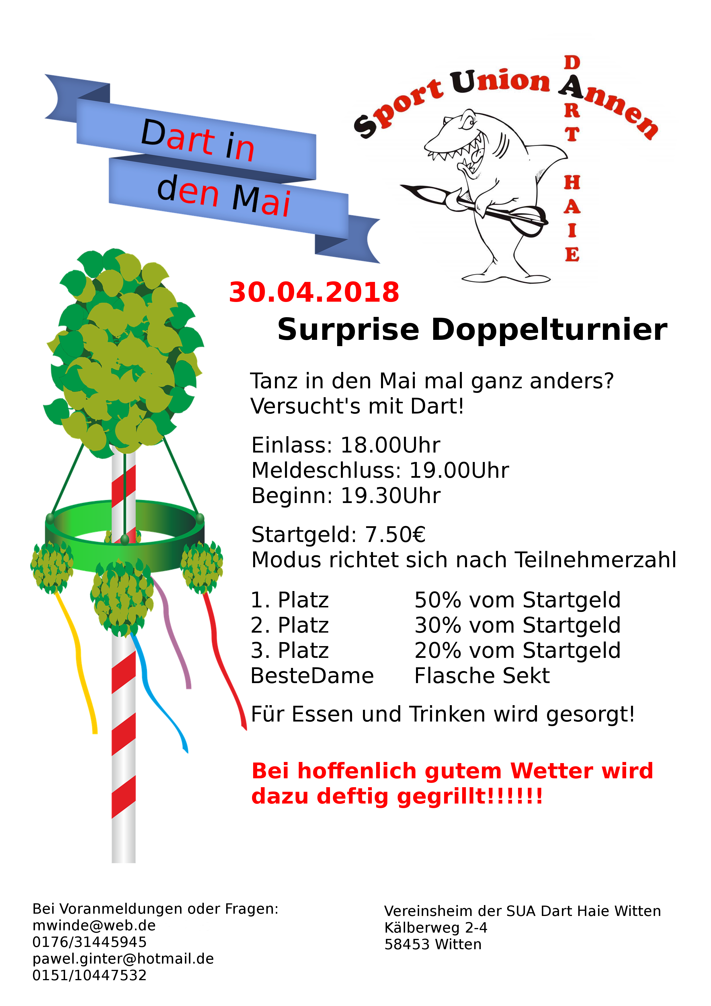 Dart in den Mai 2018